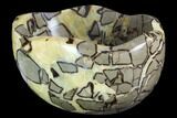 Polished Septarian Bowl - Madagascar #98276-1